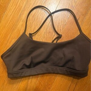 ALO Yoga Chocolate Brown sports bra Top